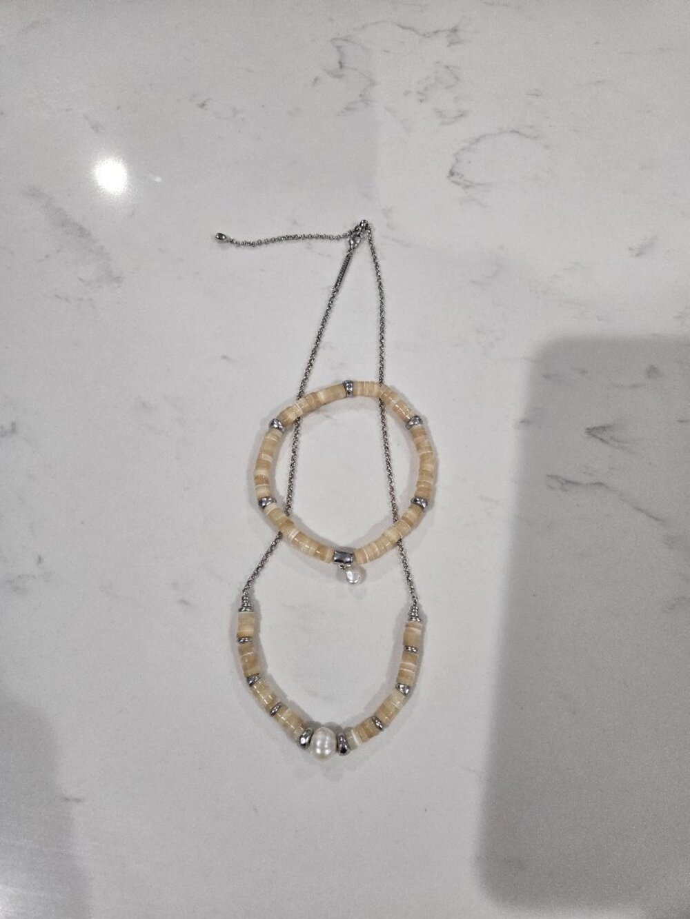 Kendra Scott Summer Shell Necklace + Bracelet Set